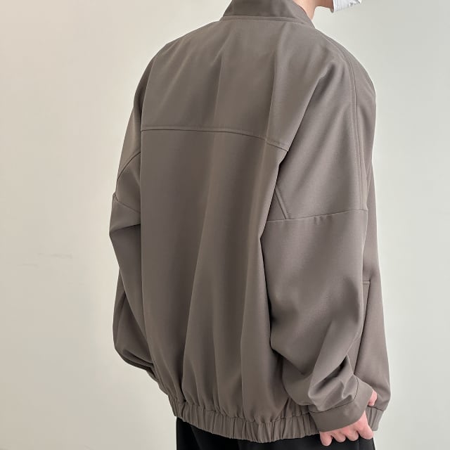 予約販売】ブルゾン アウター ジップアップ 無地 スタンドカラー
