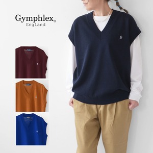 Gymphlex [ジムフレックス] W V-NECK VEST [GY-D0071ACN] Vネックベスト・ニットベスト・ベスト・MEN'S / LADY'S [2023AW]