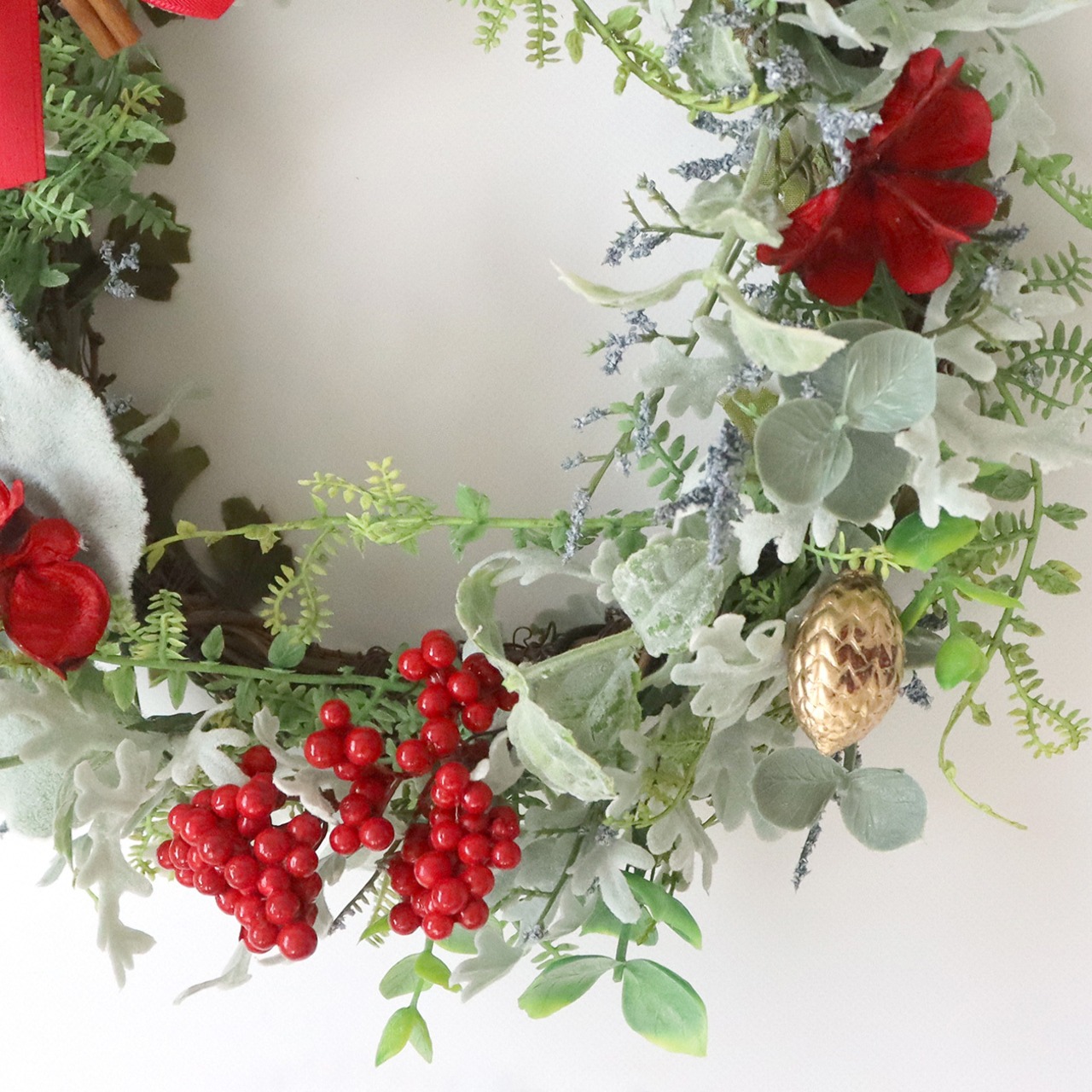 クリスマスリース　シナモン　約27センチ