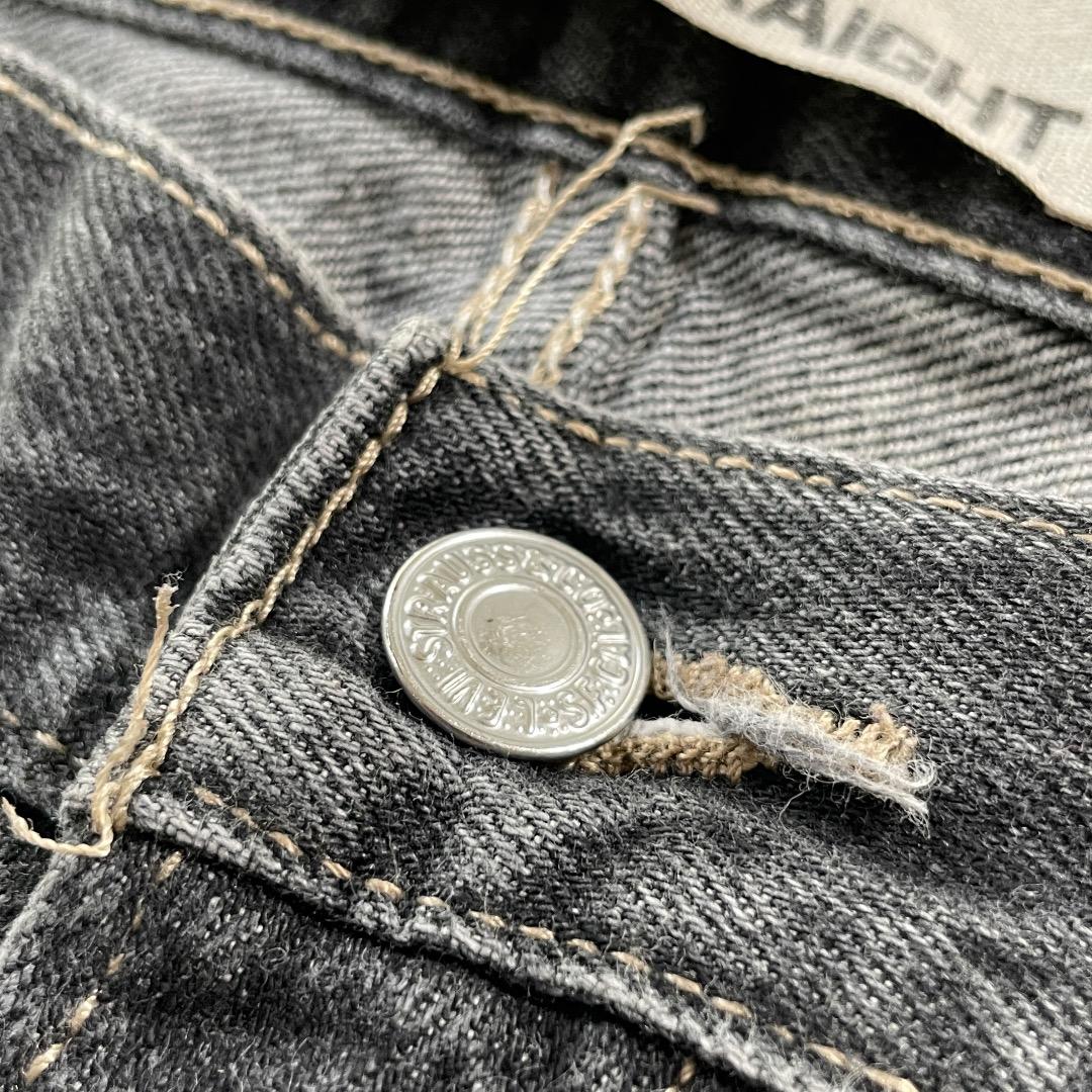メンズ 【W36 L30】 メキシコ製 usa levi's 先染ブラック 569 メンズ 【W36 L30】 メキシコ製 usa levi's 先染ブラック 569