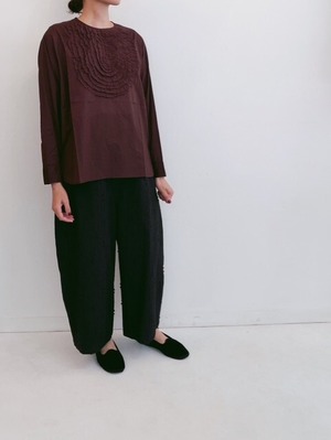 qiri / sashiko jacquard パンツ