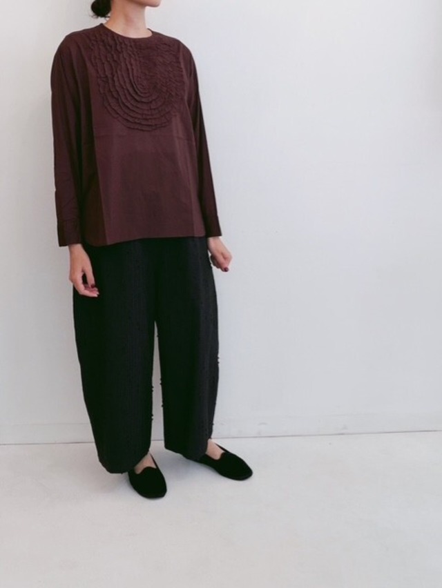 qiri / sashiko jacquard パンツ
