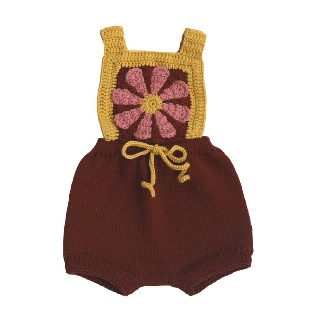 【18M ラスト1点】kalinka / Margarita Romper - Chestnut Blush  12M 18M