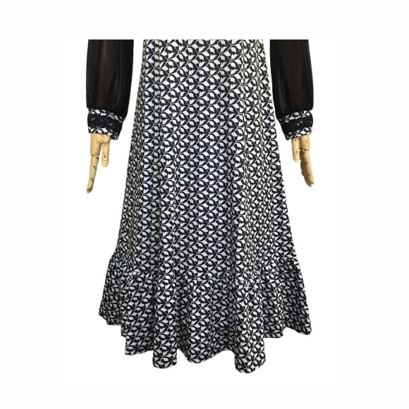 スーパービューティー ワンピース 袖パワーネット モノトーン 2526006