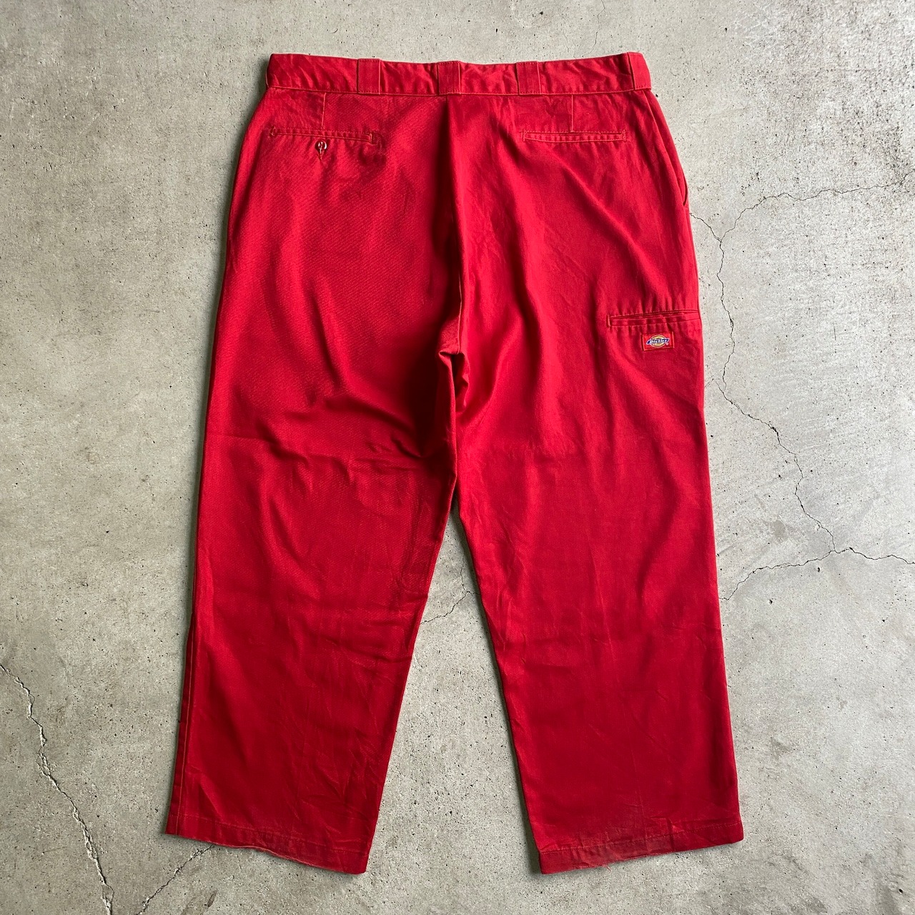 ビッグサイズ Dickies ディッキーズ ダブルニー ワークパンツ w42 古着 