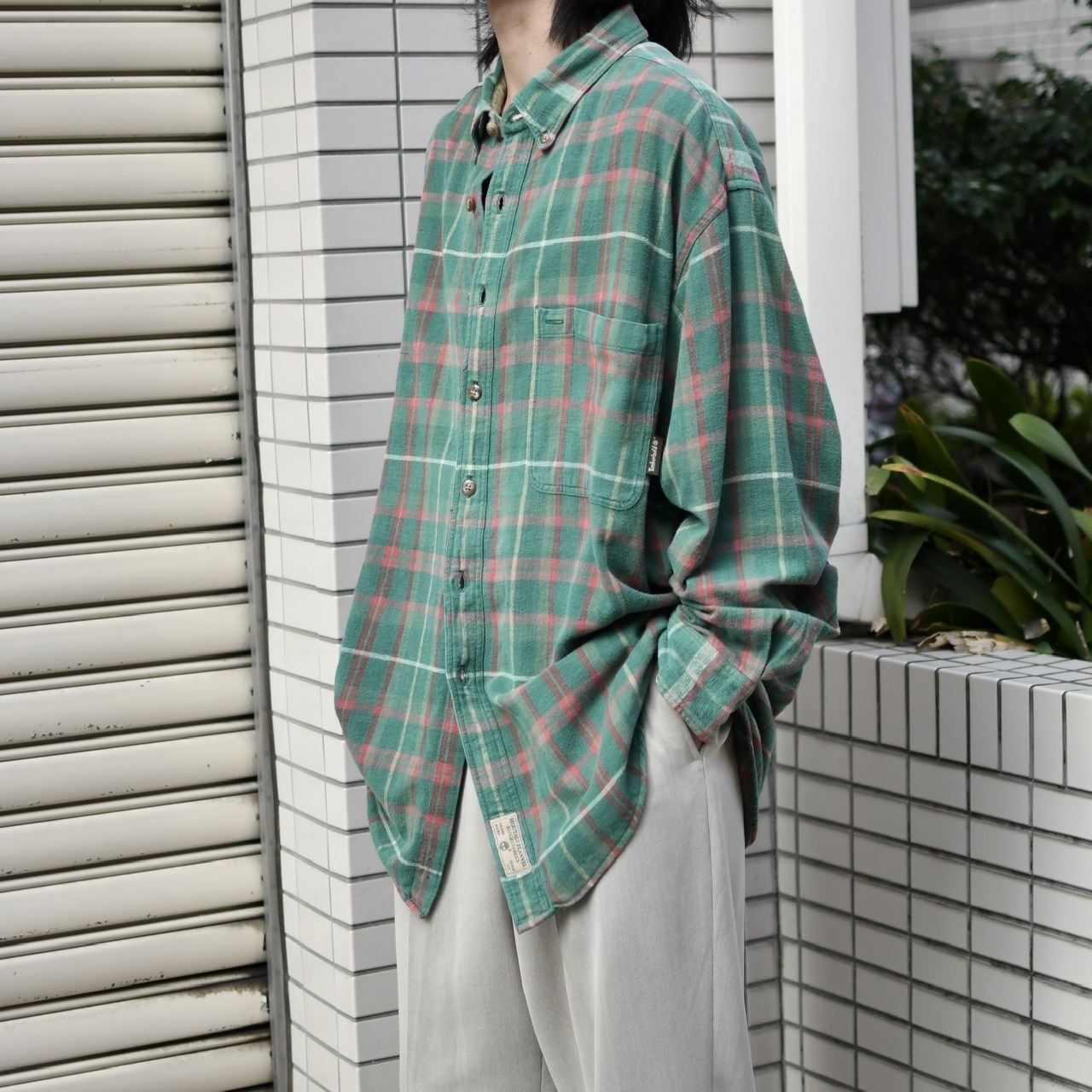 Timberland check cotton flannel shirt