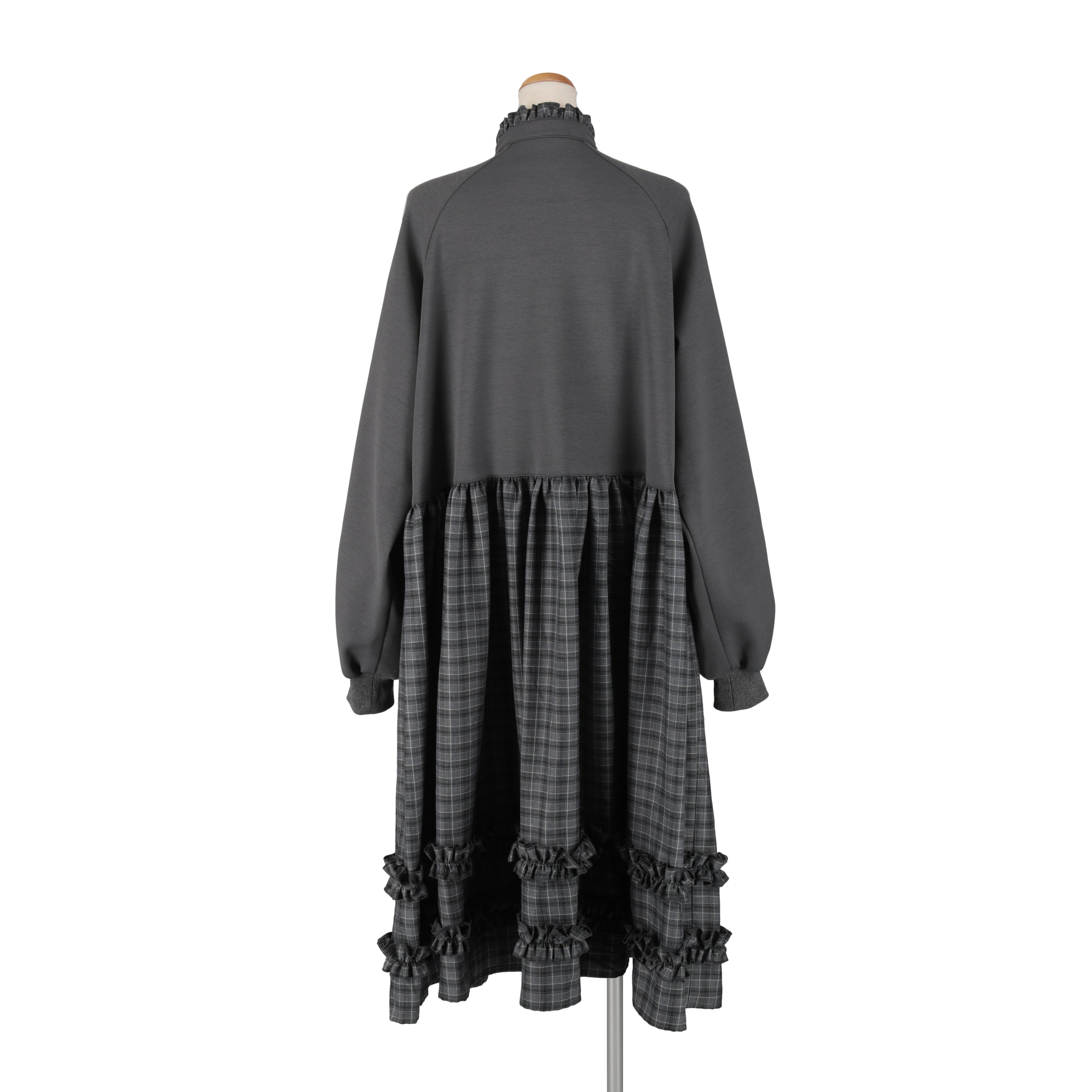 HEIHEI フリルスーツワンピース　グレイ スタートラックフリルワンピース GRAY | HEIHEI