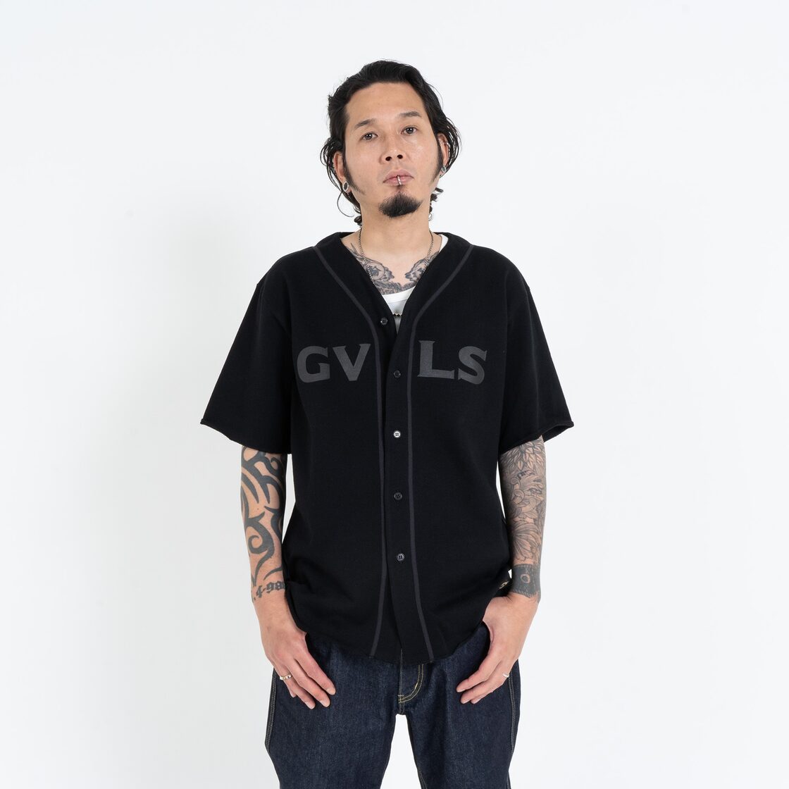 SWEAT BASEBAL SHIRTS (BLACK) / GAVIAL | Pay ID