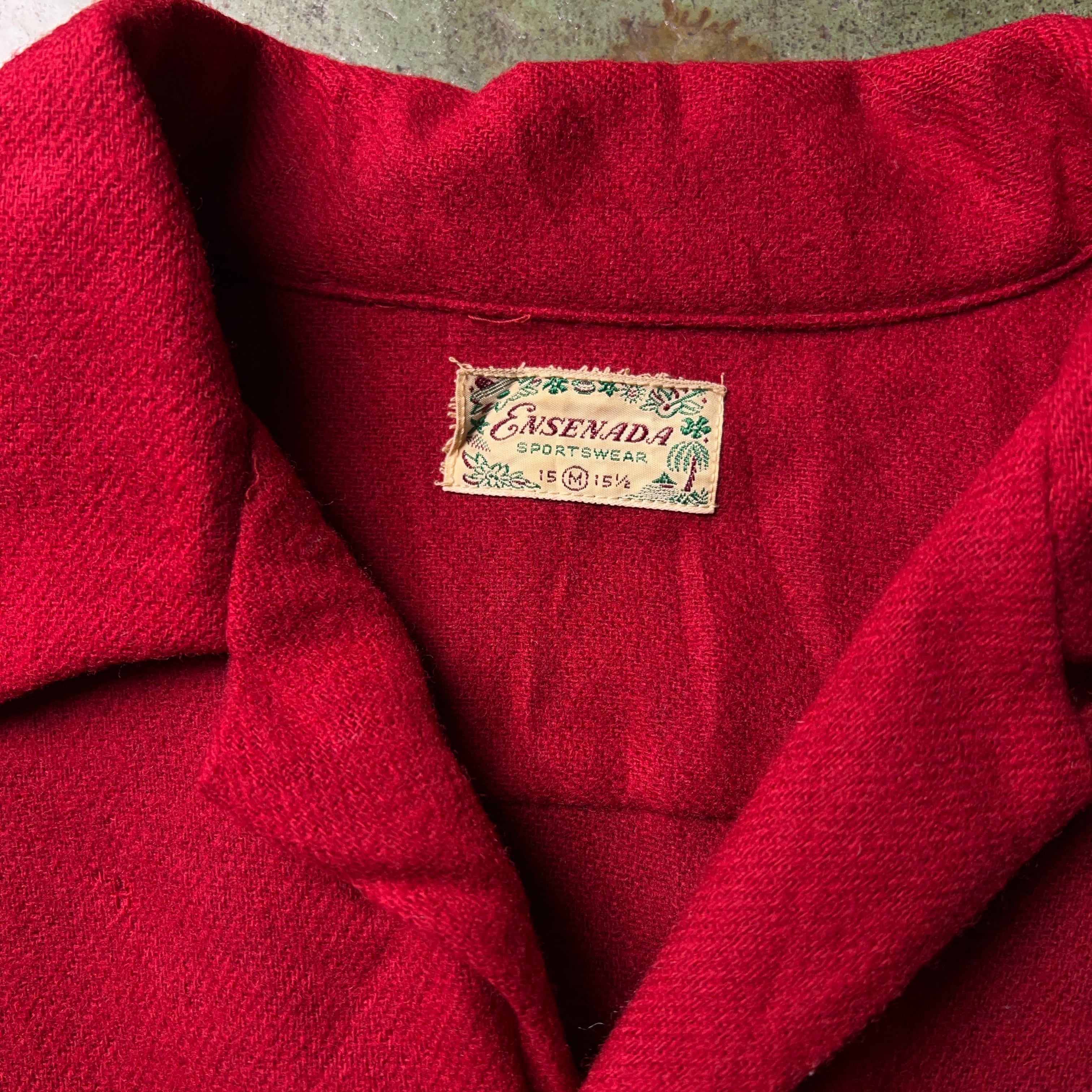 40's~50's Ensenada Wool Shirt 40年代 50年代 ウールシャツ ボックス