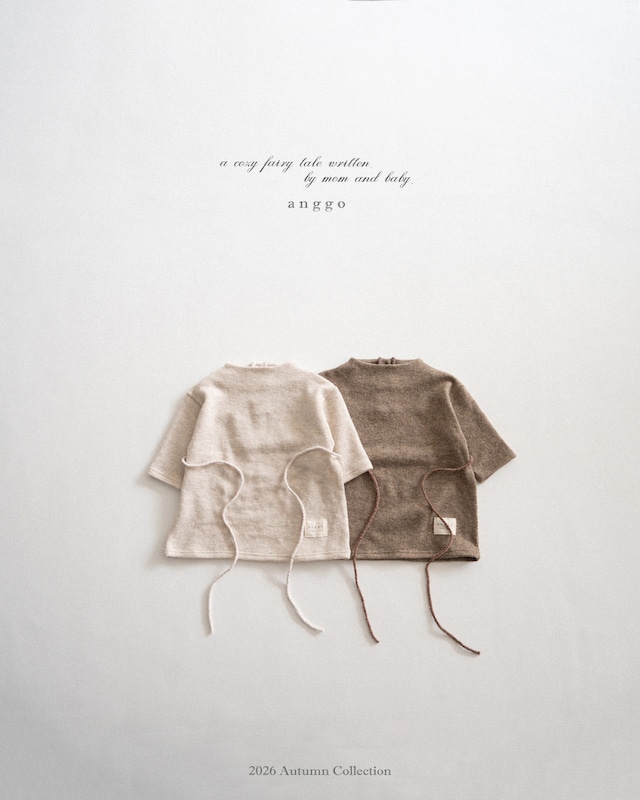 【取寄】anggo|souffle dress|スフレワンピース|XS-XL|kids|26 autumn