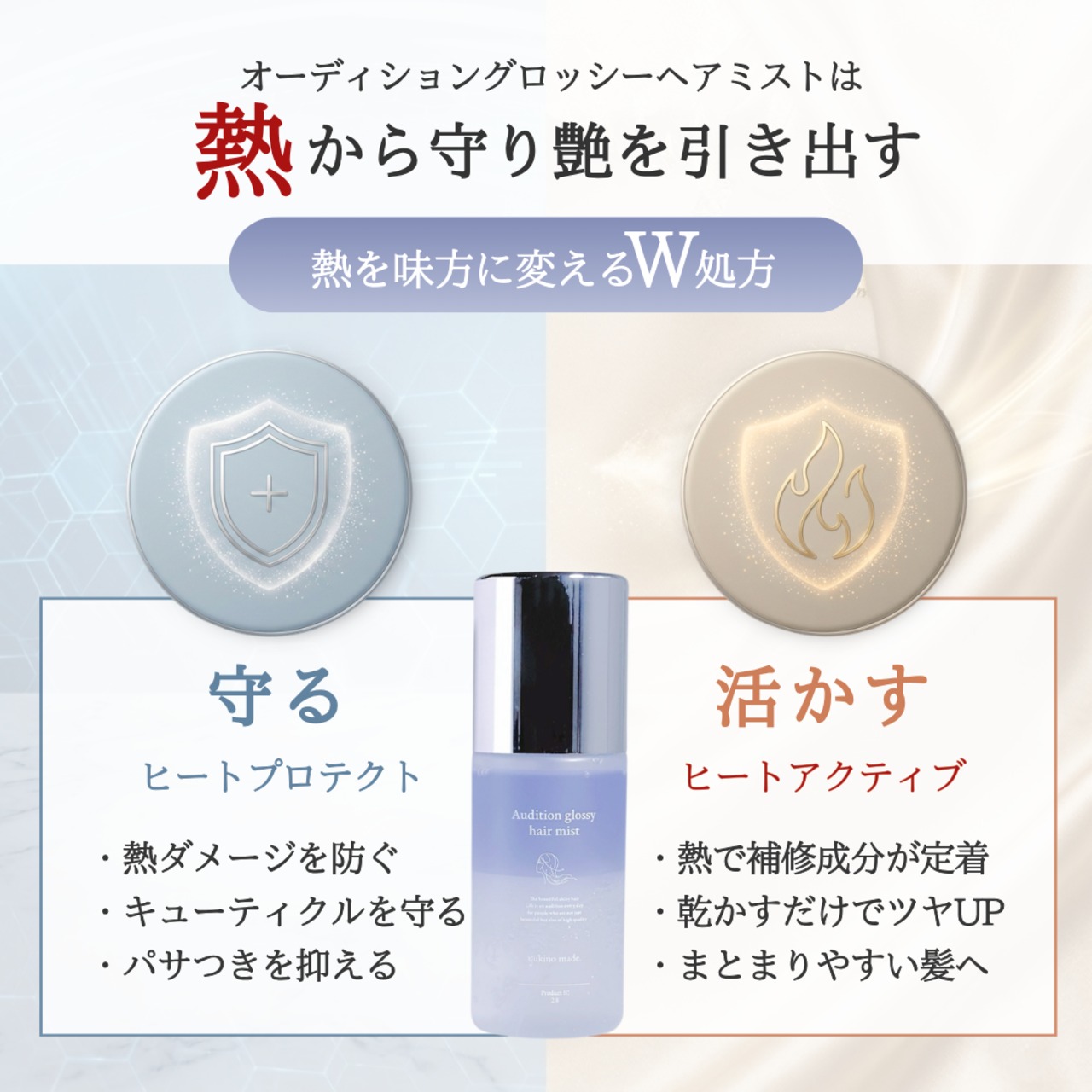 2セット❄︎オーディショングロッシーヘアミスト