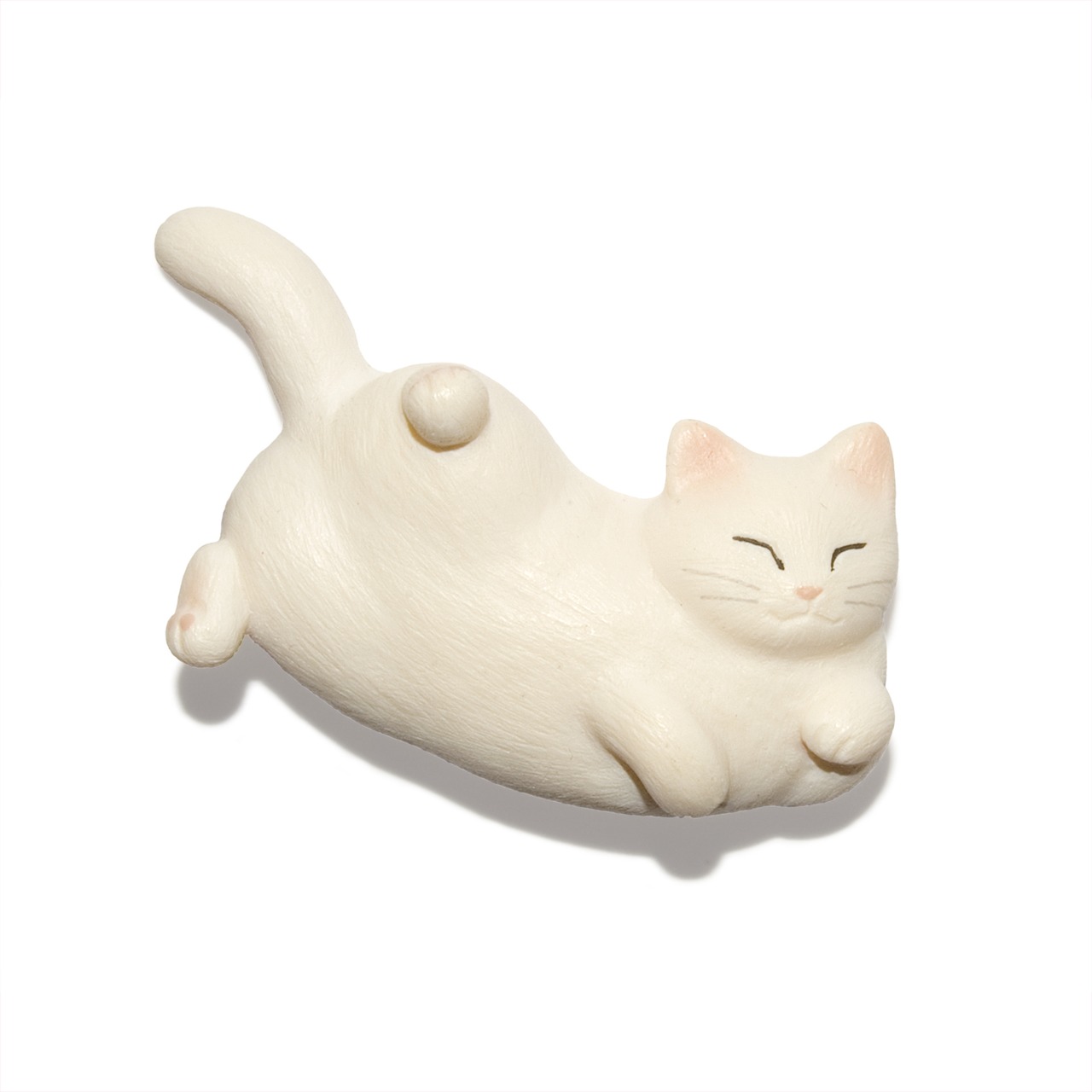 ペットラバーズ 猫どん LadyCat vol,5 白 ビーズ ストラップ N-2506