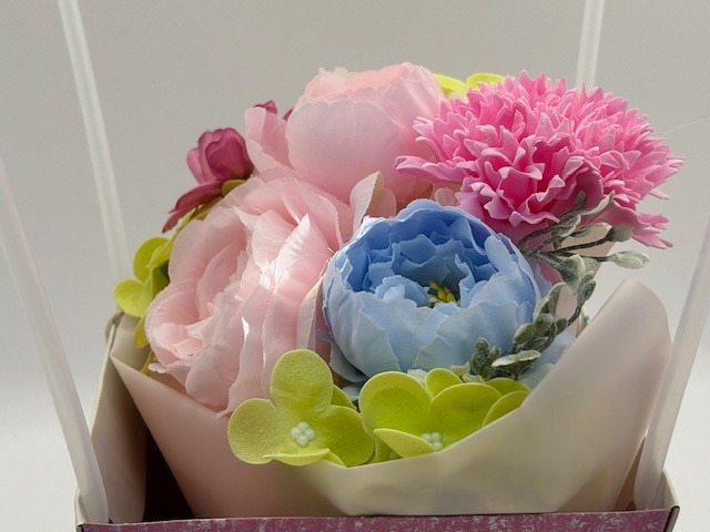 アートバッグ　ソープフラワーブーケ