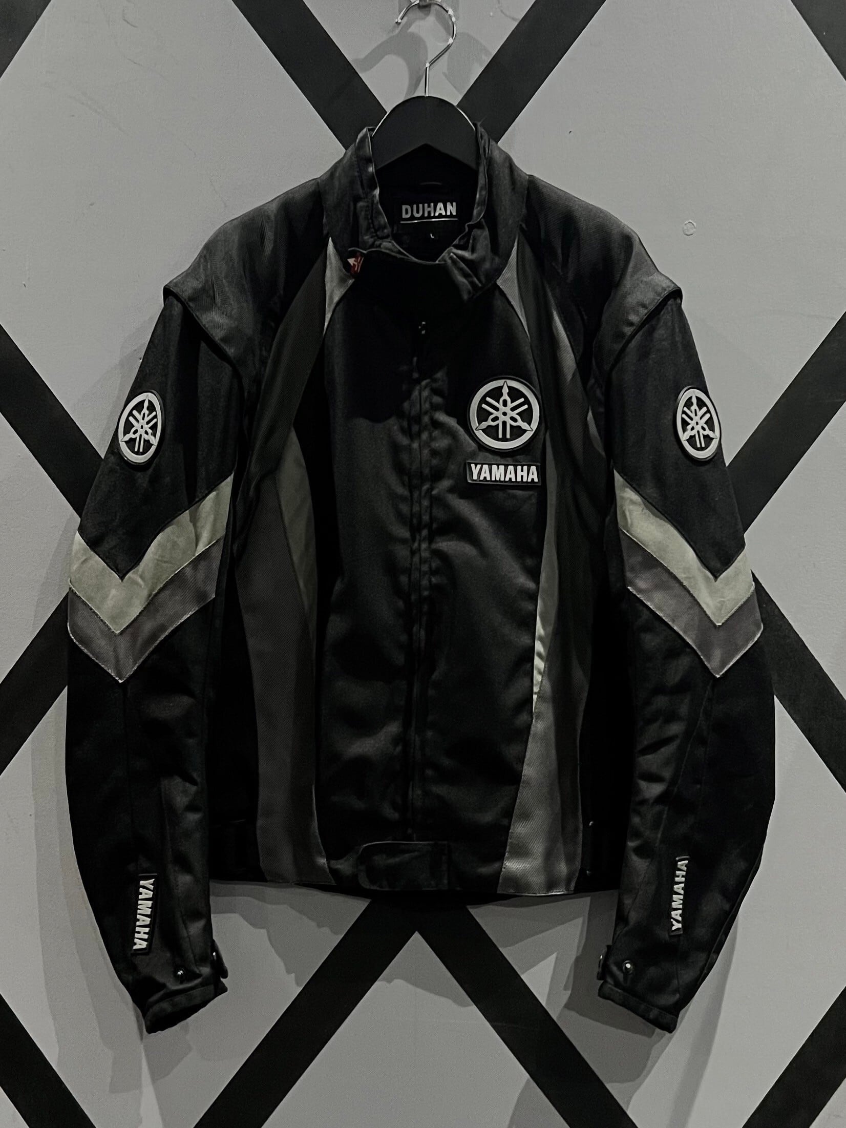 X VINTAGE】“YAMAHA” Logo Patch Design Arm Detachable Gimmick Nylon