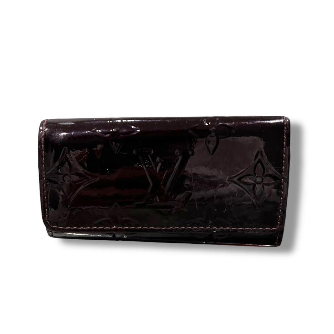 LOUIS VUITTON ヴィトン アマラント ヴェルニ キーケース