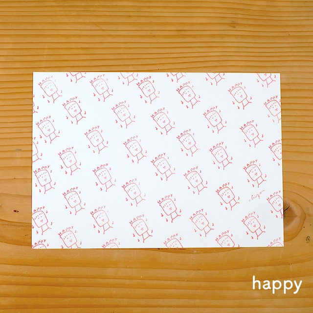 【CHIQON】PAPER IN A5サイズ 便箋「happy」