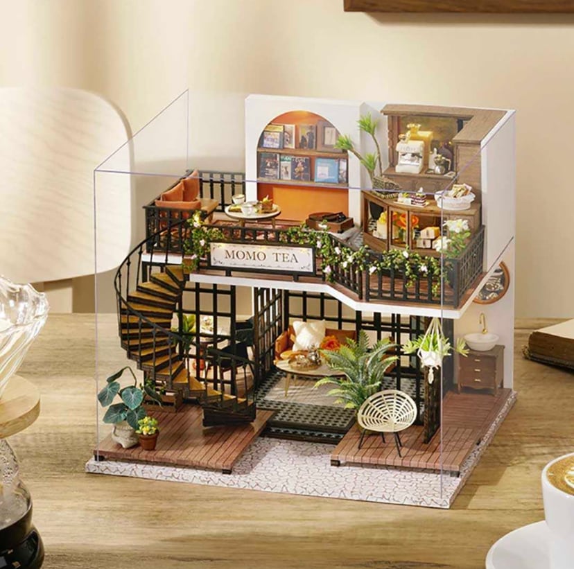 インテリア MOMO TEA ドールハウス ジオラマ 建築模型 ミニチュア