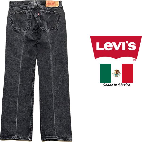 1点物◇メキシコ製Levisリーバイス501黒ブラックジーンズ古着メンズ31
