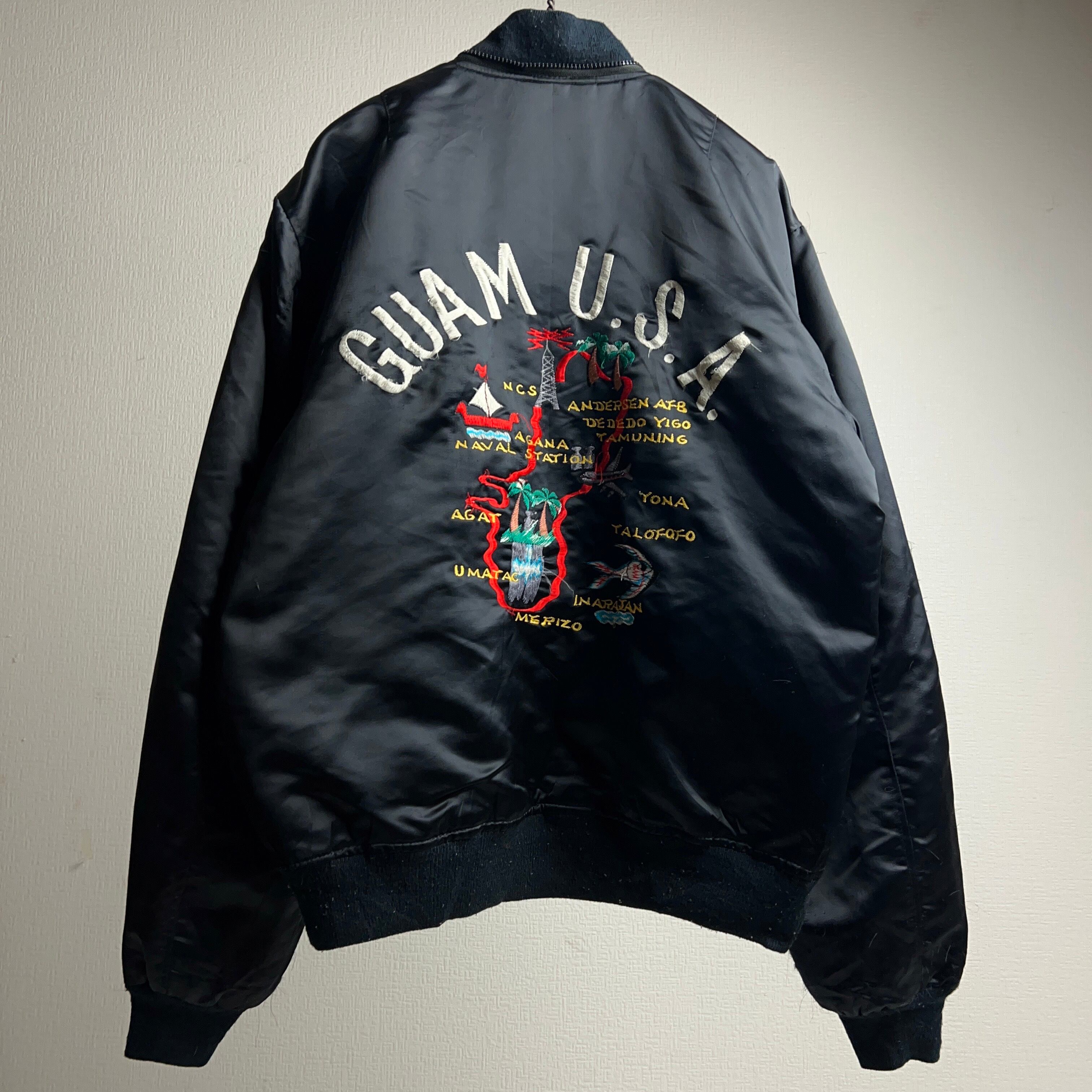 80's~ GUAM SOUVENIR JACKET MA-1 80年代 刺繍 スーベニアジャケット ...