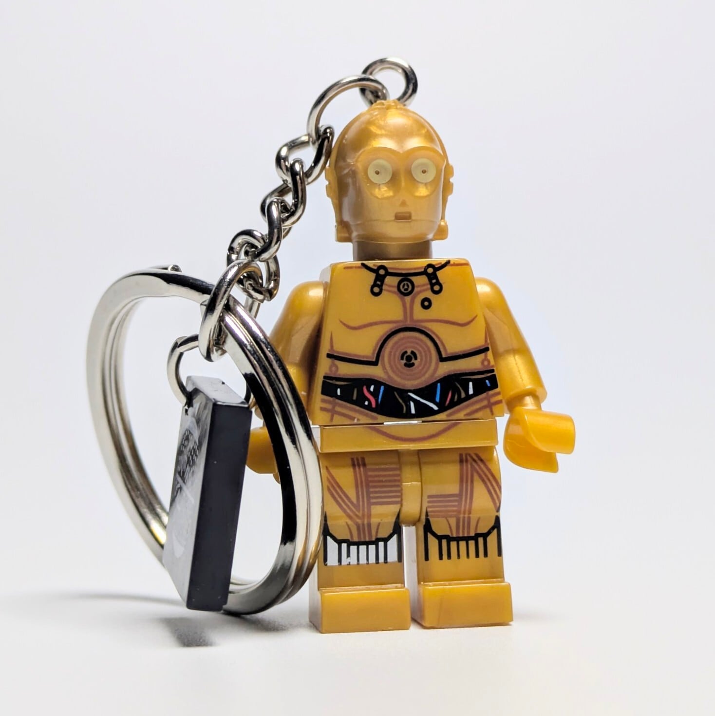 ★ブロックフィギュアキーホルダー★ 【スターウォーズ(Star Wars)】 C-3PO〚アメリカン雑貨 アメトイ〛