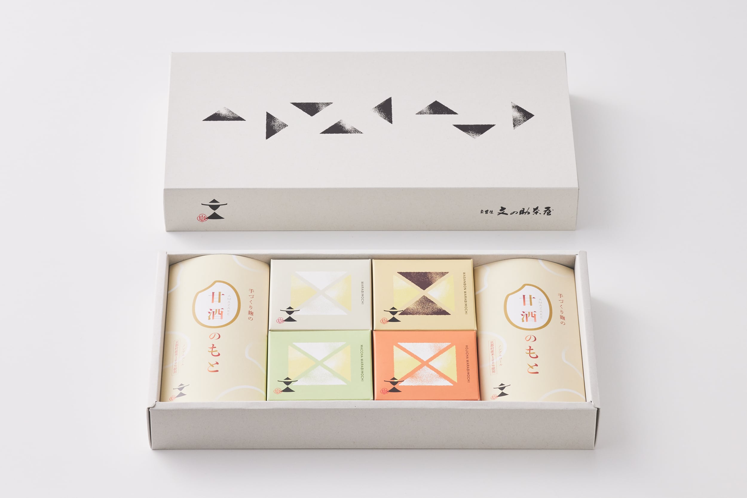 わらび餅＆甘酒のもと 6個詰合せ・ギフト | 京甘味 文の助茶屋