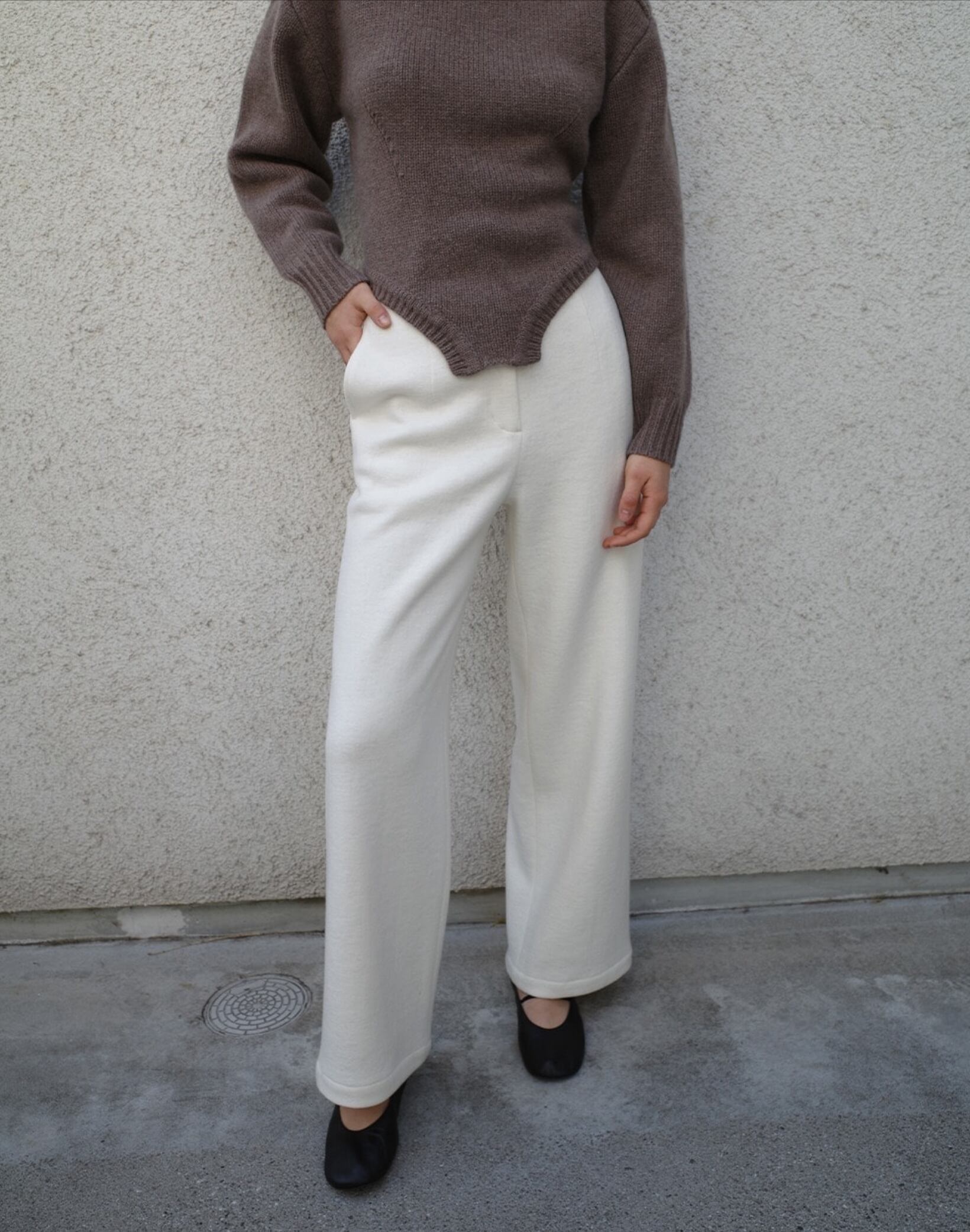 CLANE HIGH WAIST WIDE PANTS | FLICKA ASHIYA