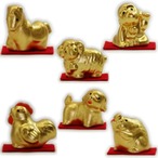 金箔貼 干支置物 「金福干支(全12種)」