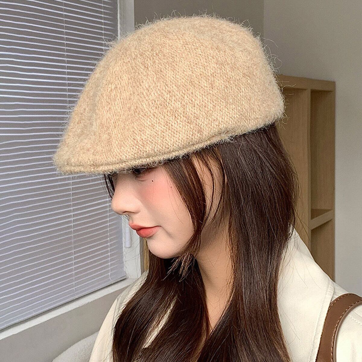 ベレー帽 ふわふわ 帽子 レディース 秋冬 韓国 キャップ おしゃれ きれいめ 大人 かわいい 小顔 防寒 防風 アウトドア 通勤 通学 ベレーキャップ 大人可愛い 大人女子