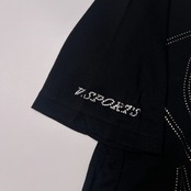 VALENZA SPORTS バレンザスポーツ シルバープリント デザイン 半袖Tシャツ 40/ブラック