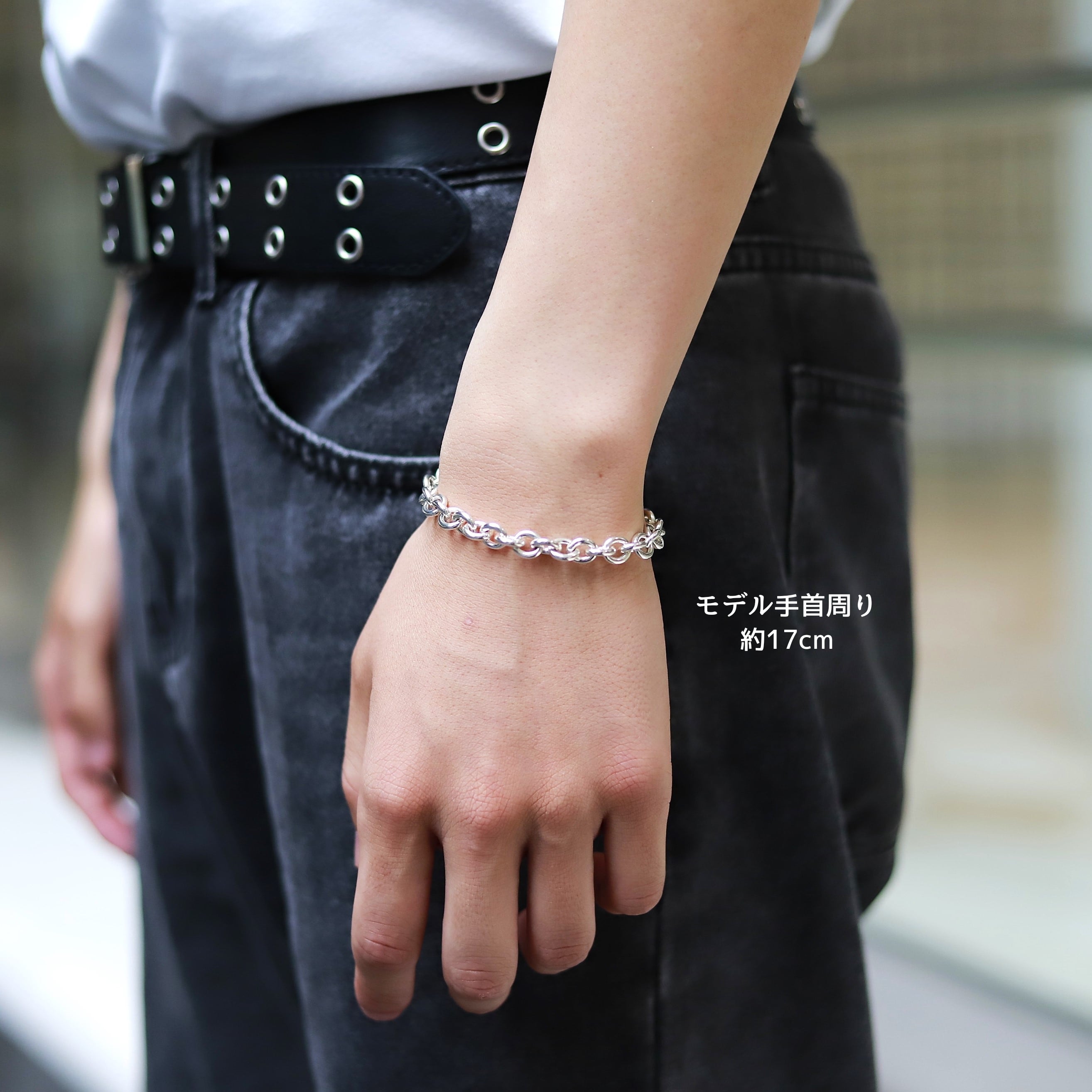 『人気』F.Hブレスレット 経年変化でより良い】F.H. シルバーブレスレット（サークルリンク