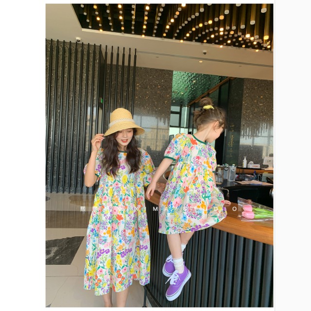 親子お揃いワンピース大人120 90 