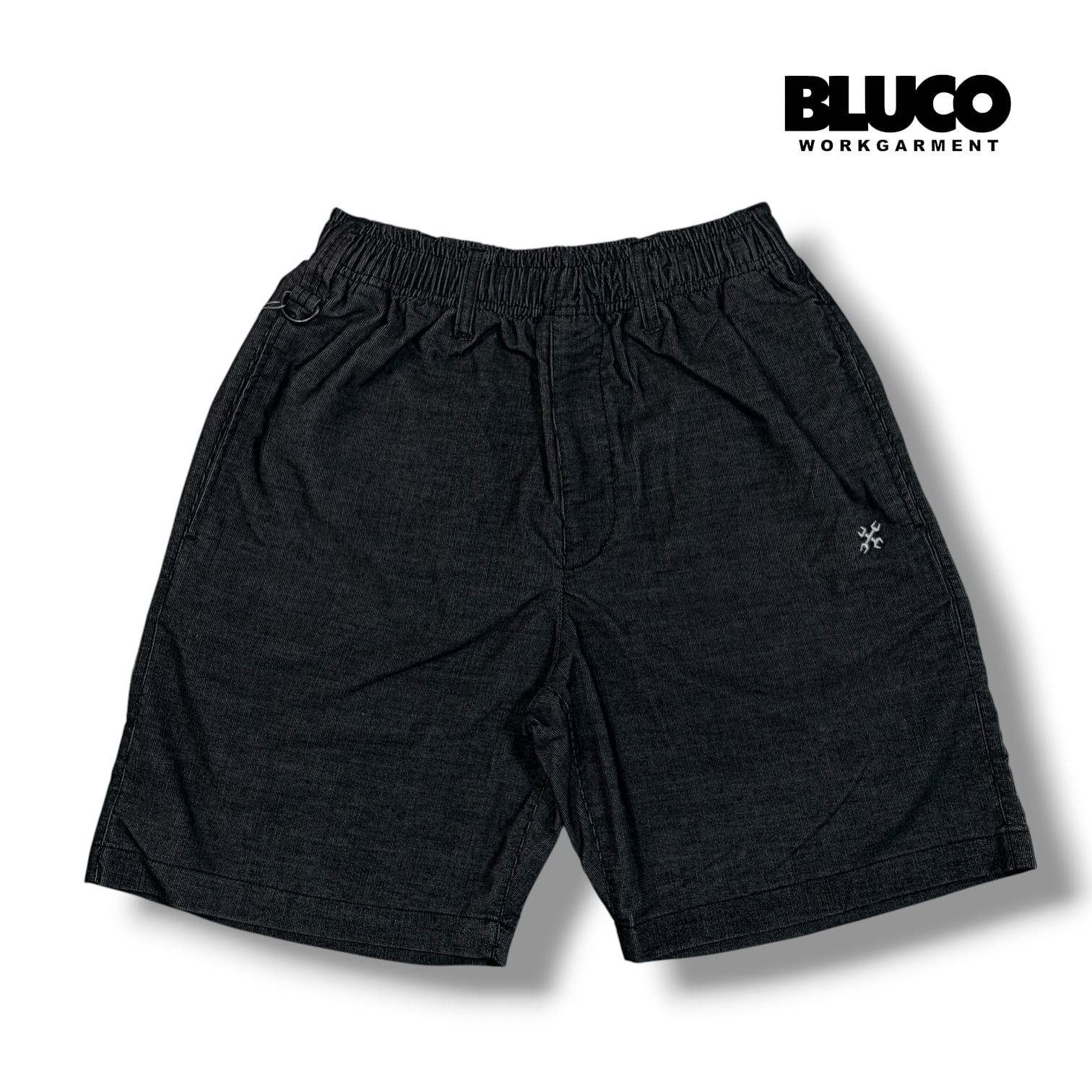 ブルコ bluco ショートパンツ　ブラック　L 新品 BLUCO ストレッチ サマーコーデュロイ イージーショーツ メンズ ブルコ