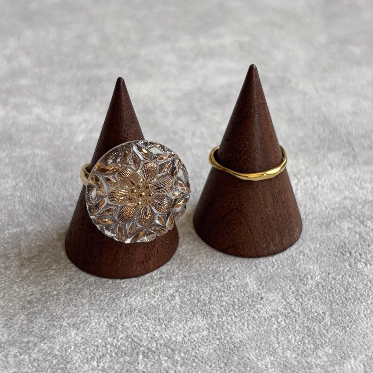 ミニスワッグ付き・ホリデージュエリー3点セット｜イヤーアクセ＆リング2点｜No.10