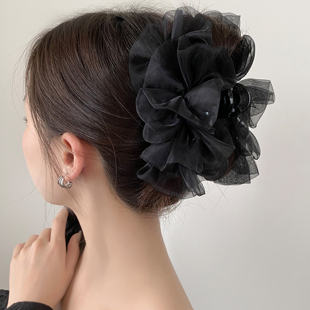 20H　シフォンヘアクリップ