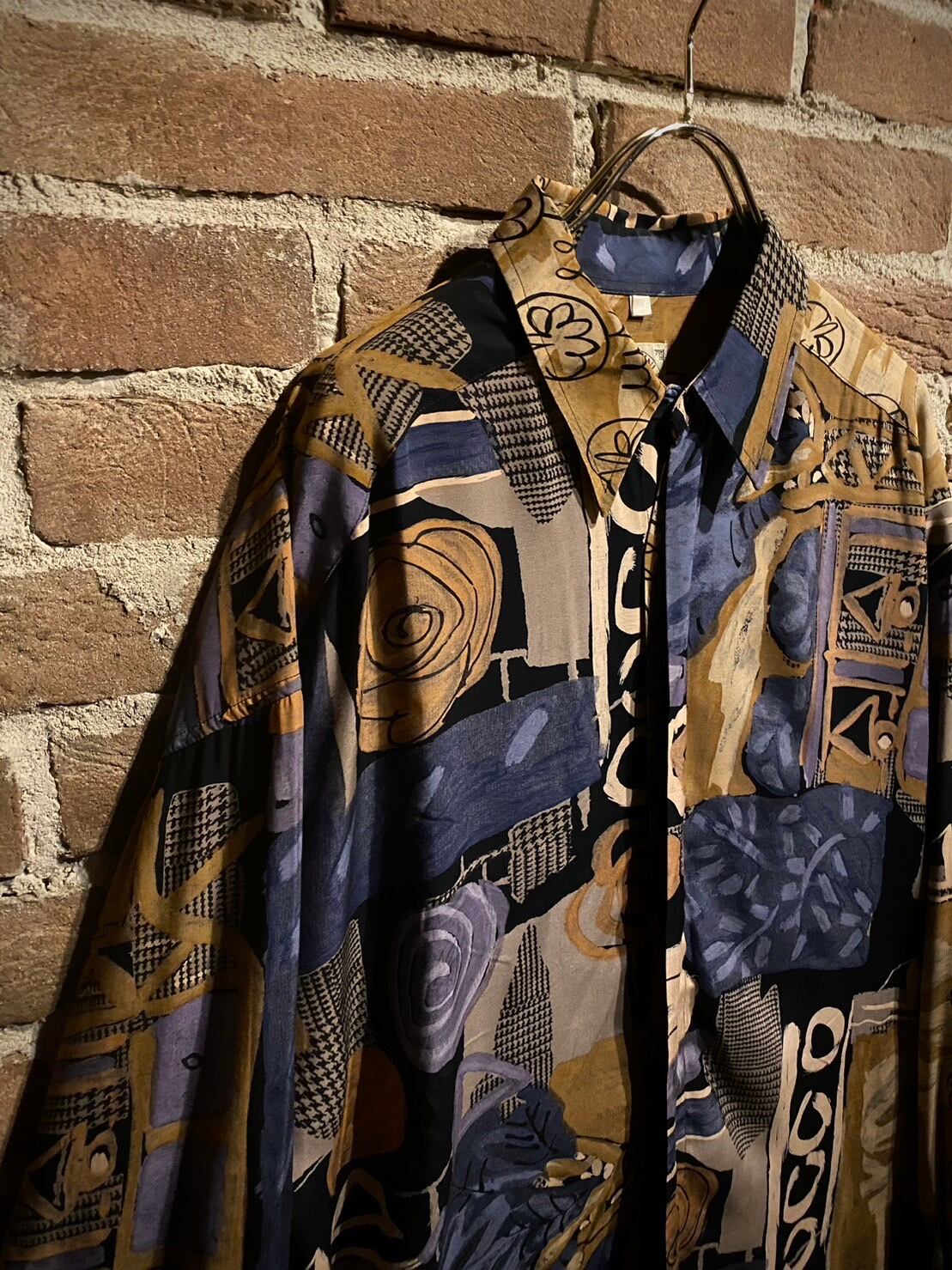 Caka act3】Beautiful Art Pattern Vintage Loose Shirt | Caka(カカ 