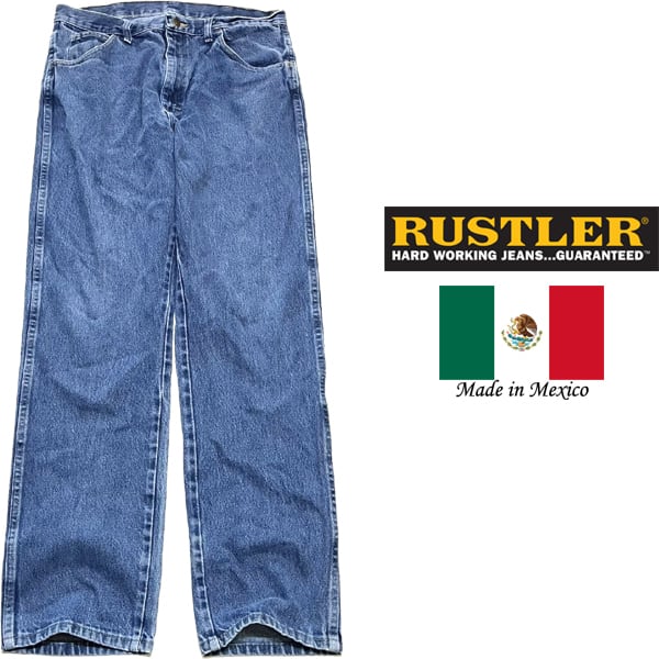 1点物◇メキシコ製ラングラー系ラスラーRUSTLERジーンズ古着メンズ36