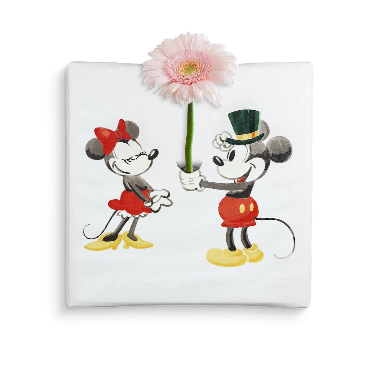ディズニー アートパネル ミッキー ミニー カラー 一輪挿し IKE-DSNY