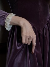 【0078】Vintage Velvet Square Collar Long Sleeve Dress