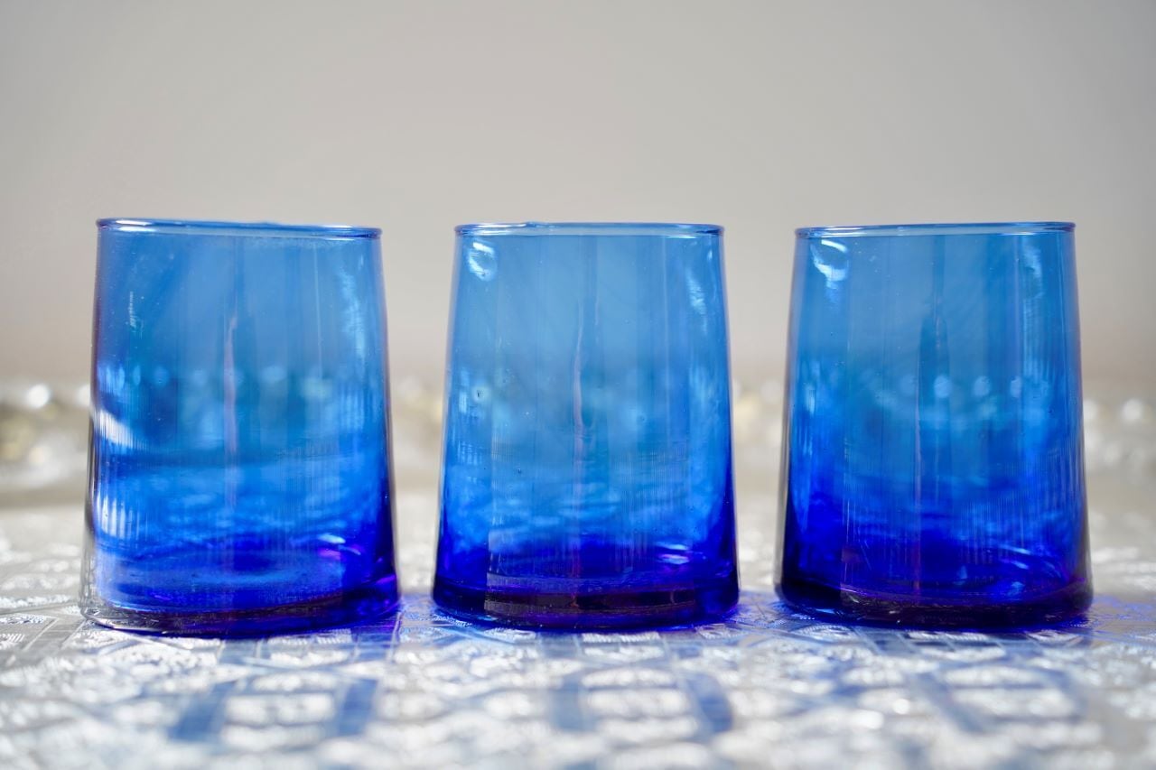 【琉球プリザモス】カラフル マリン ミニセット フィンランドモス エジプトガラス香水瓶 小さいサイズ3本セット 送料無料【22K