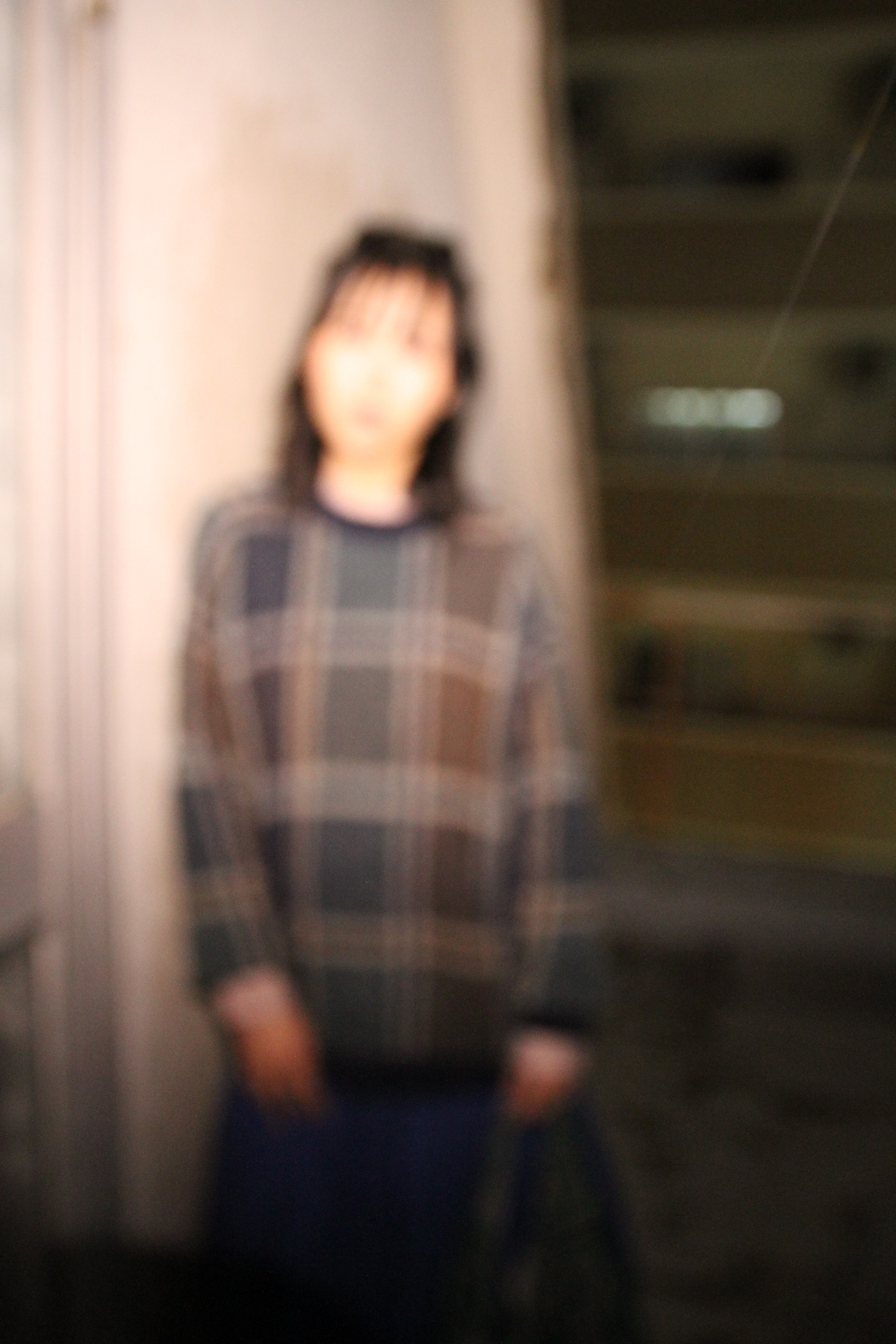 【残り僅か】最上級のリラックスを体感できる「チェック柄でポケット付きのプルオーバー（グリーン）」