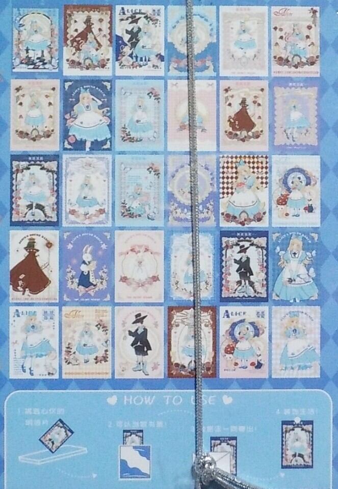 女の子系ポストカード アリス旅行記シリーズ 秘密の世界の魔法使い 30