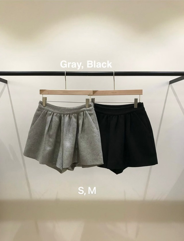 (予約) vegetable / Pond wool shorts 2color