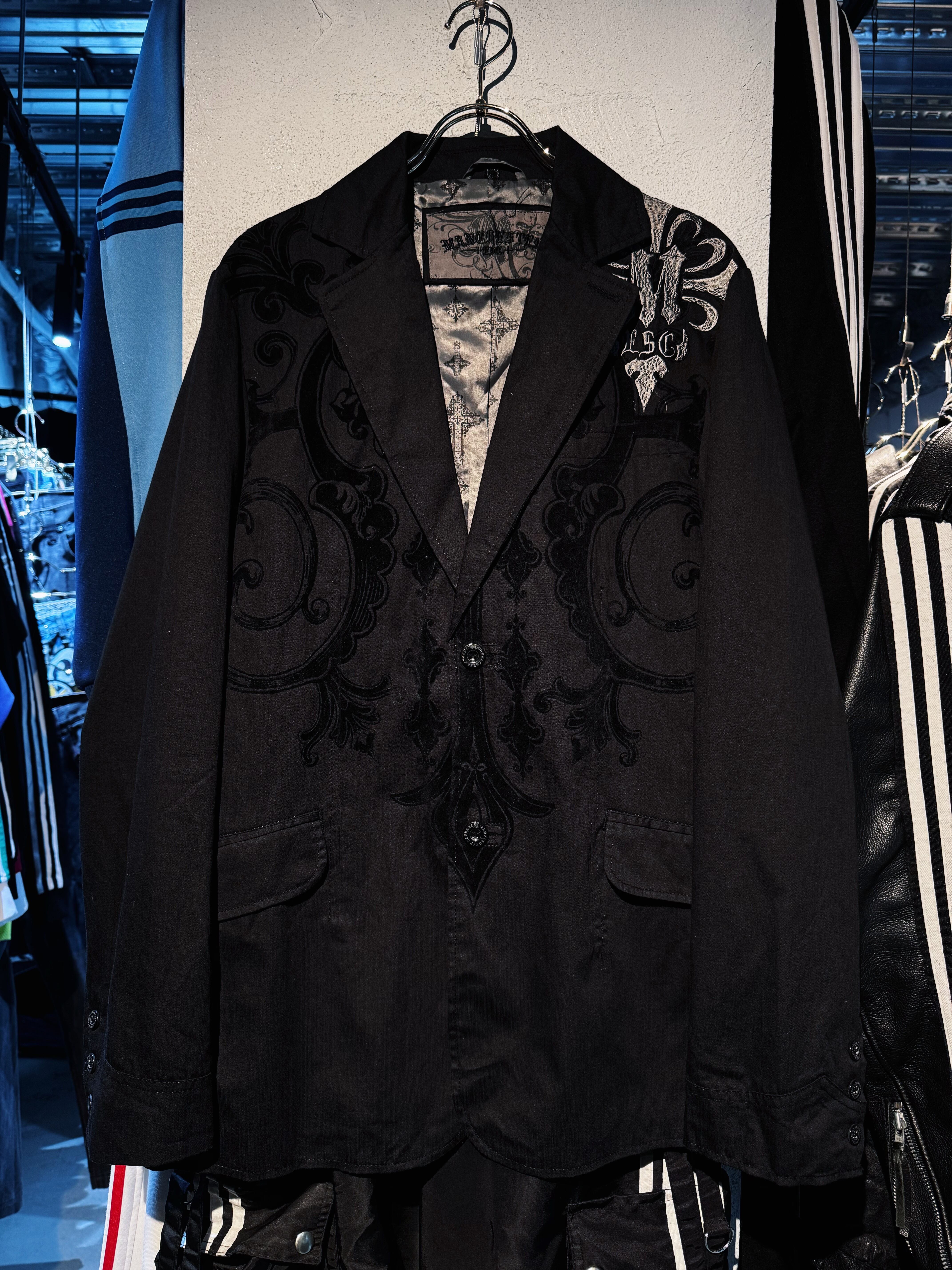 Gothic design ornament pattern tailored jacket