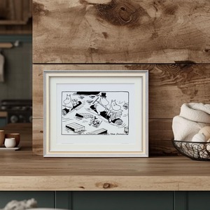 ムーミン 北欧 Putinki「ハブ セーリング」送料無料 フレーム選択可能 展示用フック付アートポスター 絵画 インテリア アート