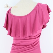 社交ダンス 衣装 チャコット Chacott ツーピース セットアップ ラテン 無地 軽い 薄い 伸縮 ストレッチ 綺麗 パーティ 発表会 ピンク系 トップス スカート ラテン衣装 エレガント フェミニン ダンスパフォーマンス オシャレ フリル デザイン レディース おしゃれ 可愛い パーティーコスチューム セットアップスタイル