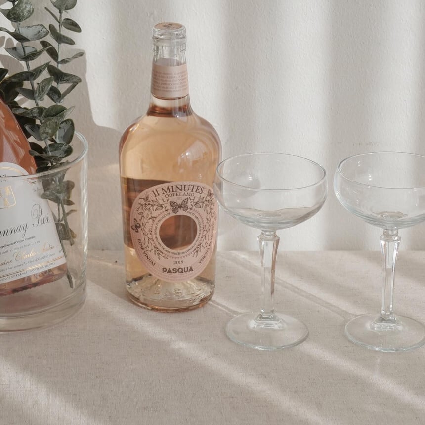 vintage wine glass 2types / ヴィンテージ クープグラス ワイン