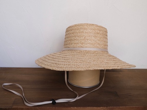 bocodeco” Wide Raffia Long Brim Hat “ NAT/BEG