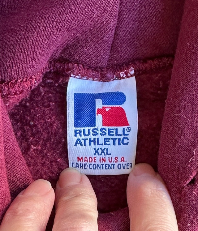 -Russell Athletic- Vintage 90s XXL Hoodie made in U.S.A