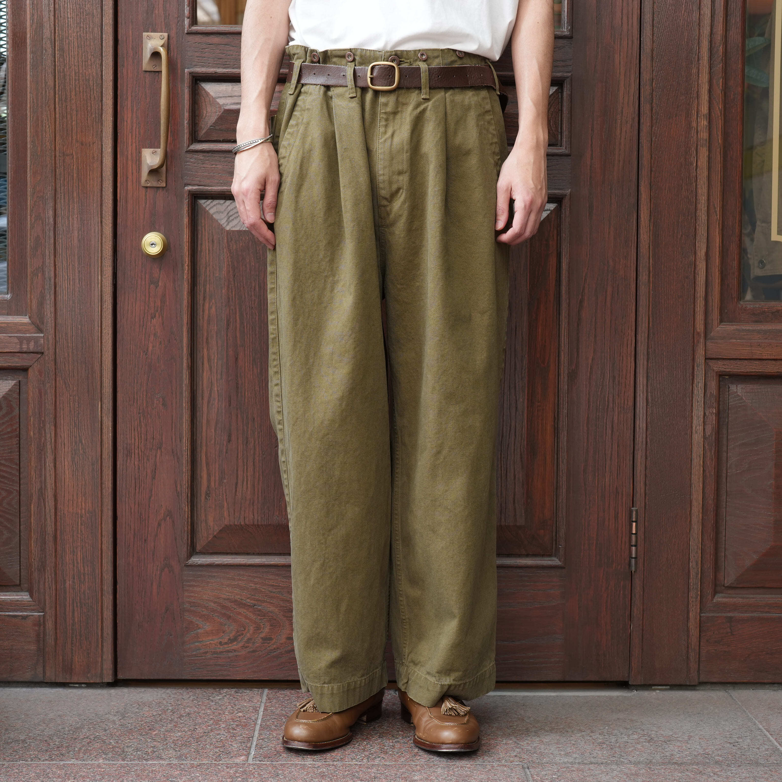 Gurank(グランク) 26SS "CH work pants" -KHAKI-