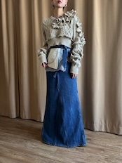 greige frill design remake knit-5148-1